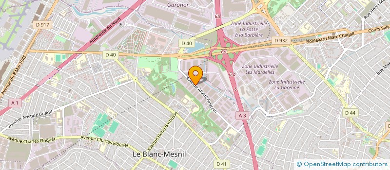 localisation de l'entreprise ATM ELEC à LE BLANC-MESNIL
