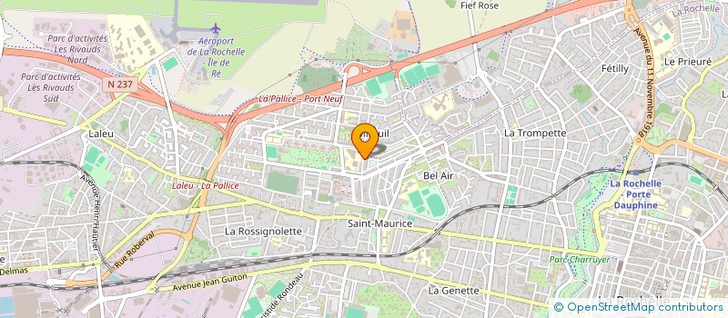 localisation de l'entreprise ATM ENDUITS  LA ROCHELLE