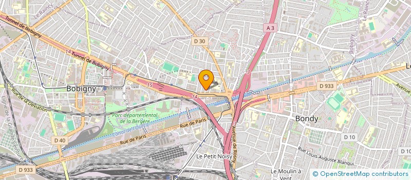 localisation de l'entreprise ATM FRANCE  BOBIGNY