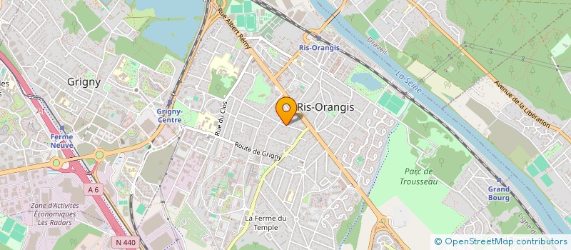 localisation de l'entreprise ATM GROUPE à RIS-ORANGIS