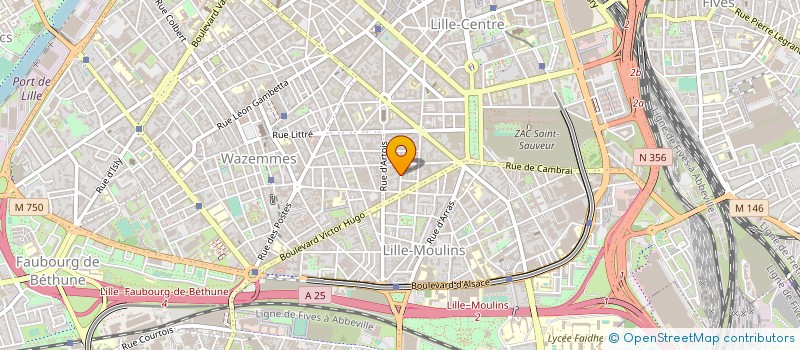 localisation de l'entreprise ATM HABITAT à LILLE