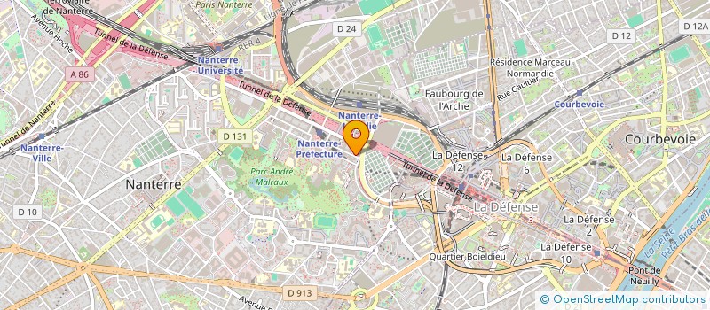 localisation de l'entreprise ATM-IT  NANTERRE