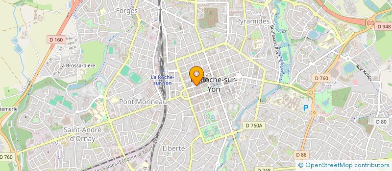 localisation de l'entreprise ATM SOLUTIONS à LA ROCHE-SUR-YON