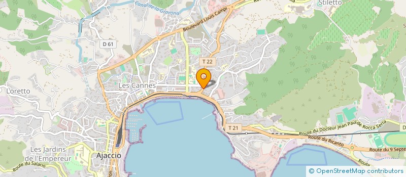 localisation de l'entreprise ATMA à AJACCIO