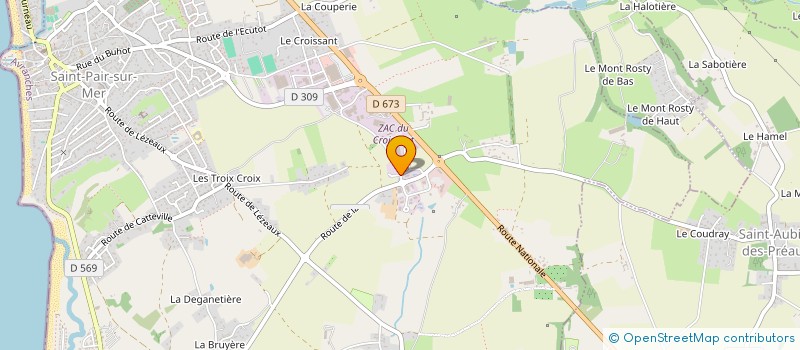 localisation de l'entreprise ATMA  SAINT-PAIR-SUR-MER