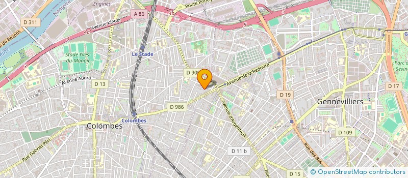 localisation de l'entreprise ATMA HOLDING à COLOMBES