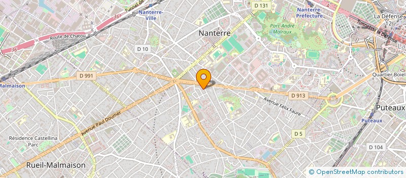 localisation de l'entreprise ATMB MARINE à NANTERRE