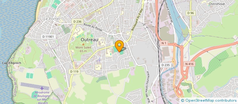 localisation de l'entreprise ATMELEC  OUTREAU