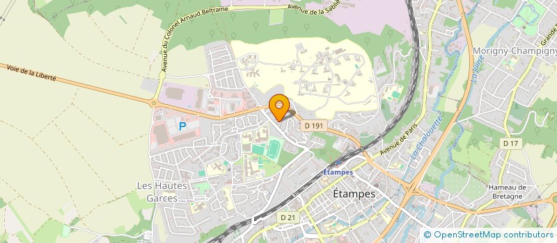 localisation de l'entreprise ATMG à ETAMPES