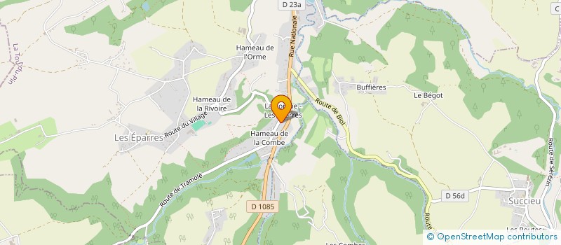 localisation de l'entreprise ATMIS  LES EPARRES