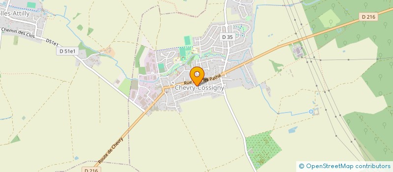 localisation de l'entreprise ATMO  CHEVRY-COSSIGNY