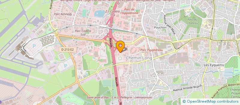 localisation de l'entreprise ATMO NOUVELLE AQUITAINE à MERIGNAC