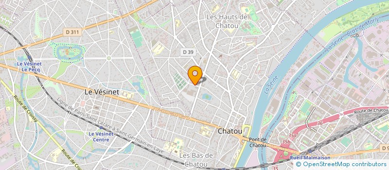 localisation de l'entreprise ATMOS à CHATOU