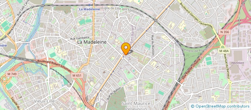 localisation de l'entreprise ATMOS à MARCQ-EN-BARŒUL