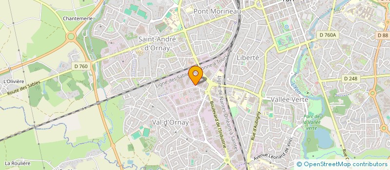 localisation de l'entreprise ATMOS à LA ROCHE-SUR-YON