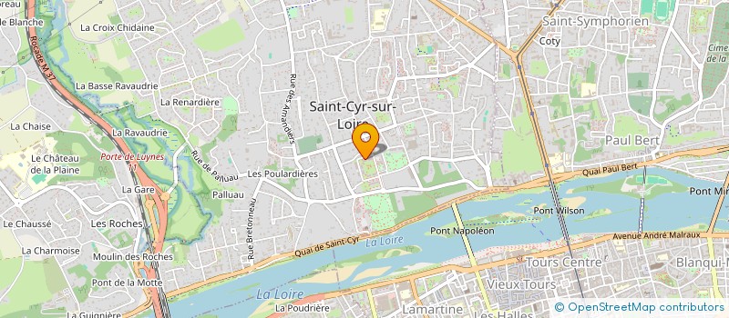 localisation de l'entreprise ATMOS BTP  SAINT-CYR-SUR-LOIRE