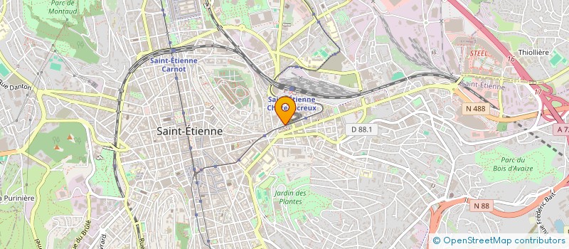 localisation de l'entreprise ATMOS DISTRIB à SAINT-ETIENNE