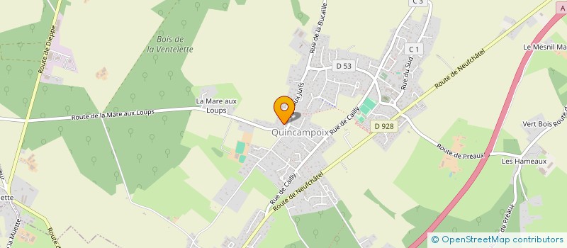 localisation de l'entreprise ATMOS L'INGENIERIE DE LA CONSTRUCTION DURABLE  QUINCAMPOIX