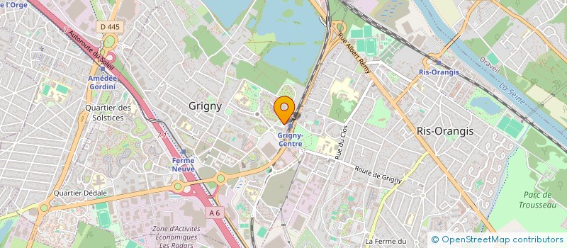 localisation de l'entreprise ATMOS PRESTATIONS  GRIGNY