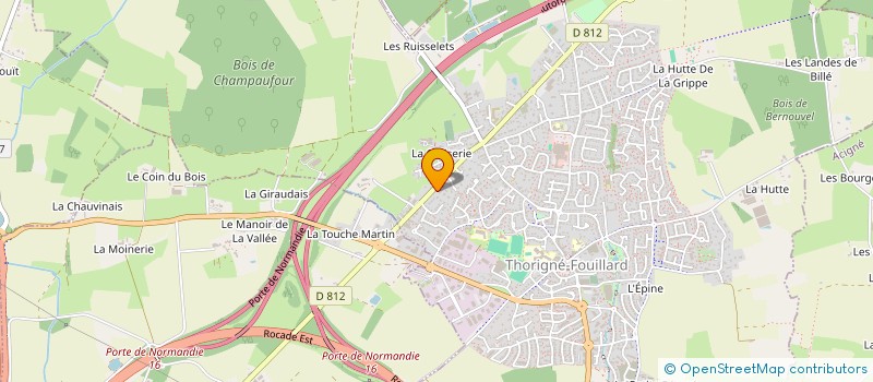 localisation de l'entreprise ATMOS RENNES à THORIGNE-FOUILLARD