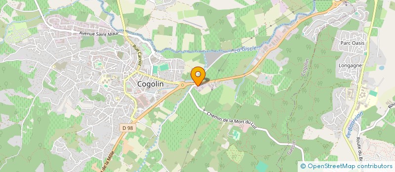 localisation de l'entreprise ATMOS'VERRE à COGOLIN