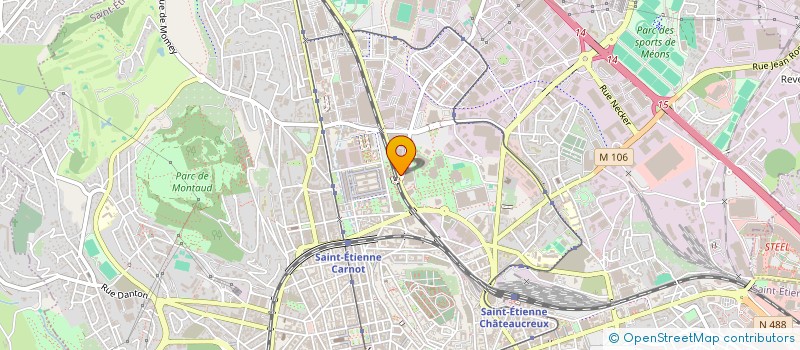 localisation de l'entreprise ATMOSDEV à SAINT-ETIENNE