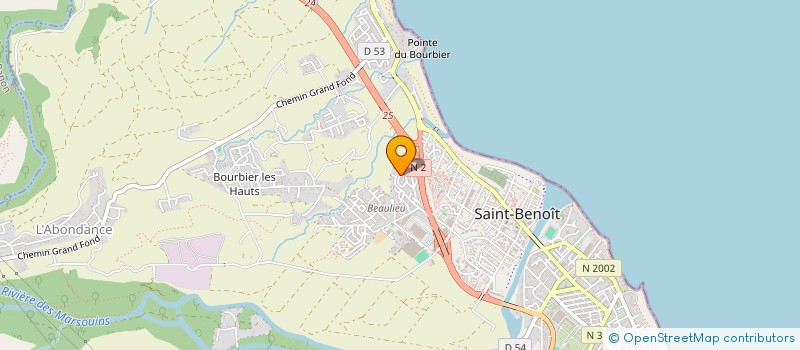 localisation de l'entreprise ATMOSP'HAIR à SAINT-BENOIT