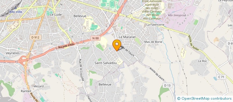 localisation de l'entreprise ATMOSPH'AIR  ALBI