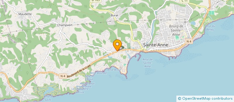 localisation de l'entreprise ATMOSPH'AIR AVIATION à SAINTE-ANNE