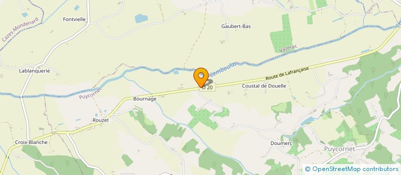 localisation de l'entreprise ATMOSPHERA VTC  PUYCORNET