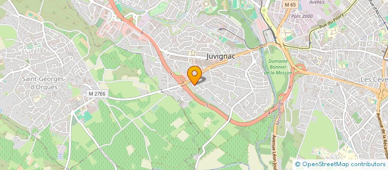 localisation de l'entreprise ATMOSPHERE à JUVIGNAC