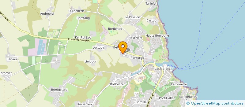 localisation de l'entreprise ATMOSPHERE  LE PALAIS