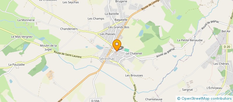 localisation de l'entreprise ATMOSPHERE 64 à SEREILHAC