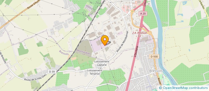 localisation de l'entreprise ATMOSPHERE  MONTAUBAN