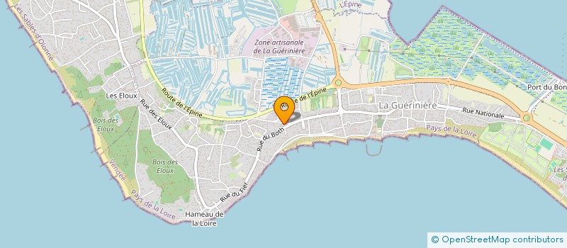 localisation de l'entreprise ATMOSPHERE  LA GUERINIERE