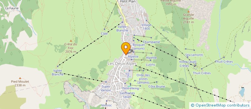 localisation de l'entreprise ATMOSPHERE GROUP  LES DEUX ALPES