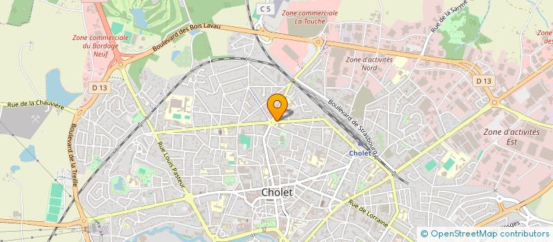 localisation de l'entreprise ATMOSPHERE'IN à CHOLET