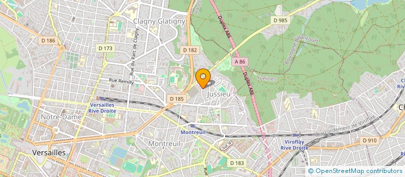 localisation de l'entreprise ATMOSPHERE YOGA à VERSAILLES