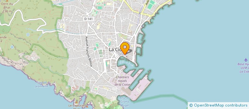 localisation de l'entreprise ATMOSPHERES à LA CIOTAT