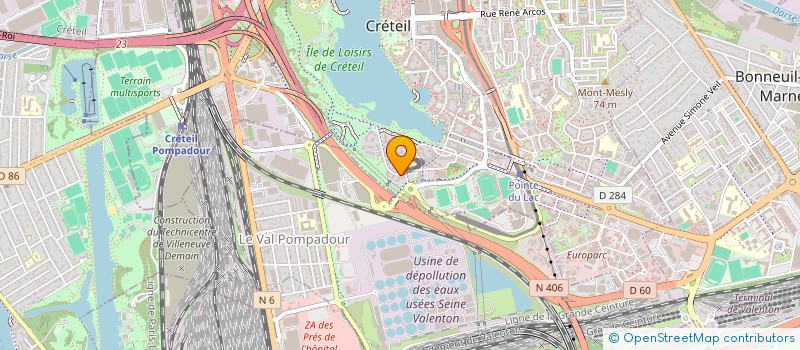 localisation de l'entreprise ATMOSPROD (ATMP)  CRETEIL