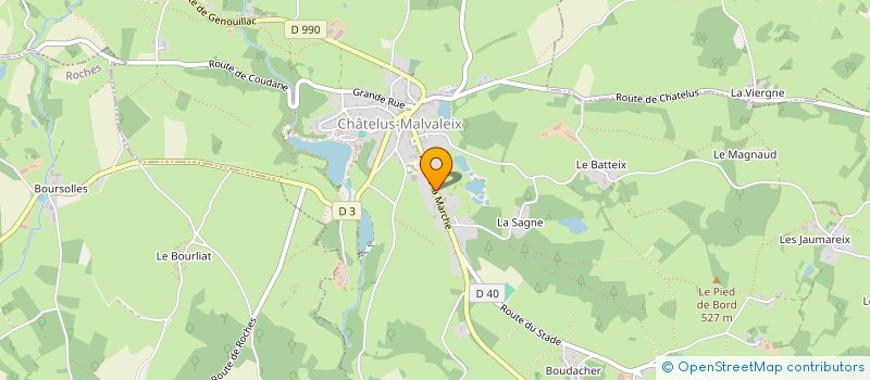 localisation de l'entreprise ATMOSVERT  CHATELUS-MALVALEIX