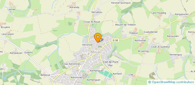 localisation de l'entreprise ATMOZ  MILIZAC-GUIPRONVEL