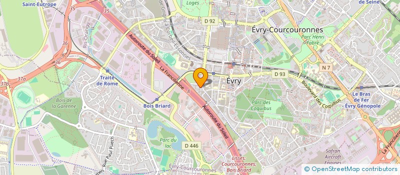 localisation de l'entreprise ATMS à EVRY-COURCOURONNES