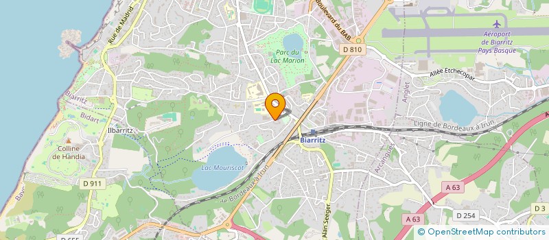 localisation de l'entreprise ATMS 64 à BIARRITZ