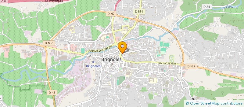 localisation de l'entreprise ATMT  BRIGNOLES