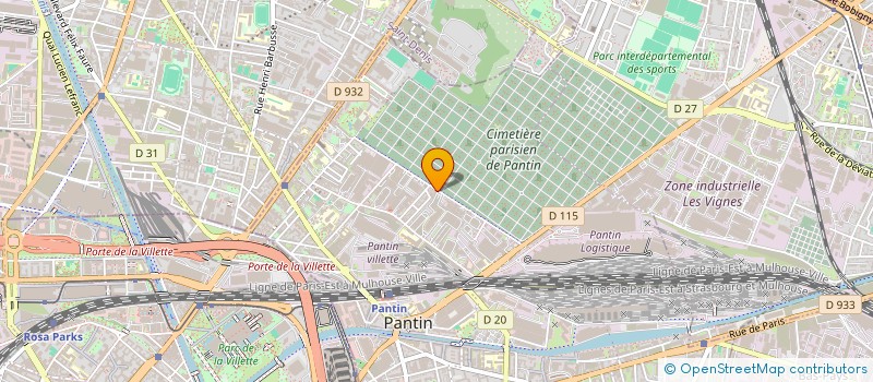 localisation de l'entreprise ATN  PANTIN