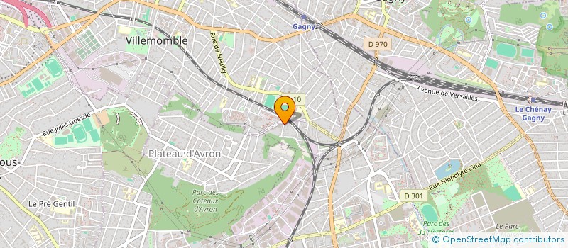 localisation de l'entreprise ATN  VILLEMOMBLE