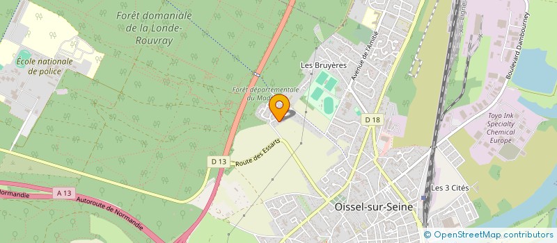 localisation de l'entreprise ATN  OISSEL