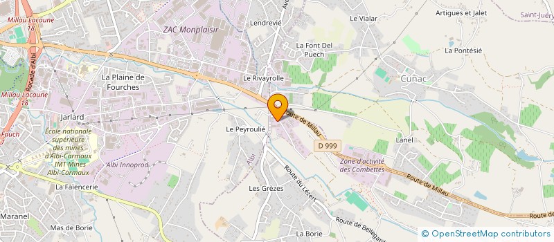 localisation de l'entreprise ATN IMPORT  ALBI