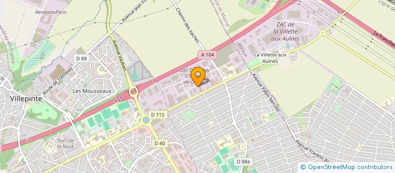 localisation de l'entreprise ATN POSE SARL à TREMBLAY-EN-FRANCE